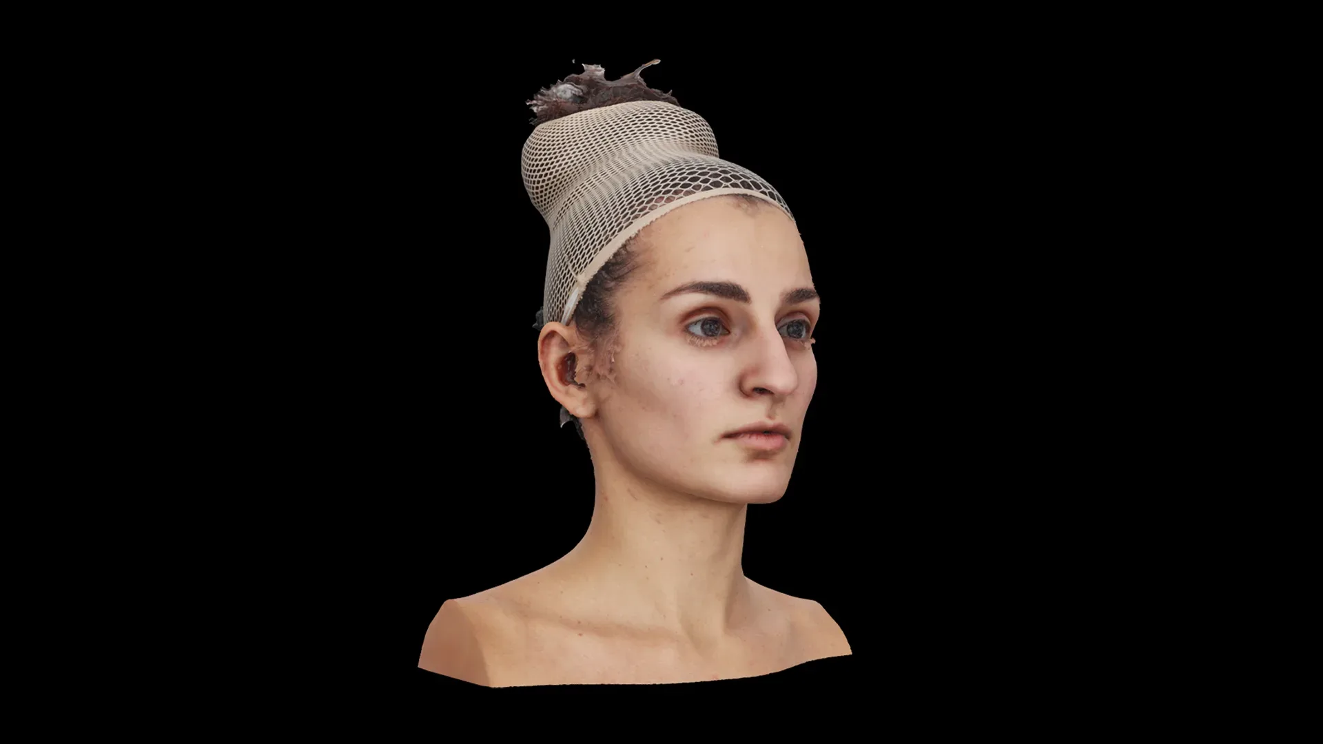 Raw Head Scan | 3D Model Waja