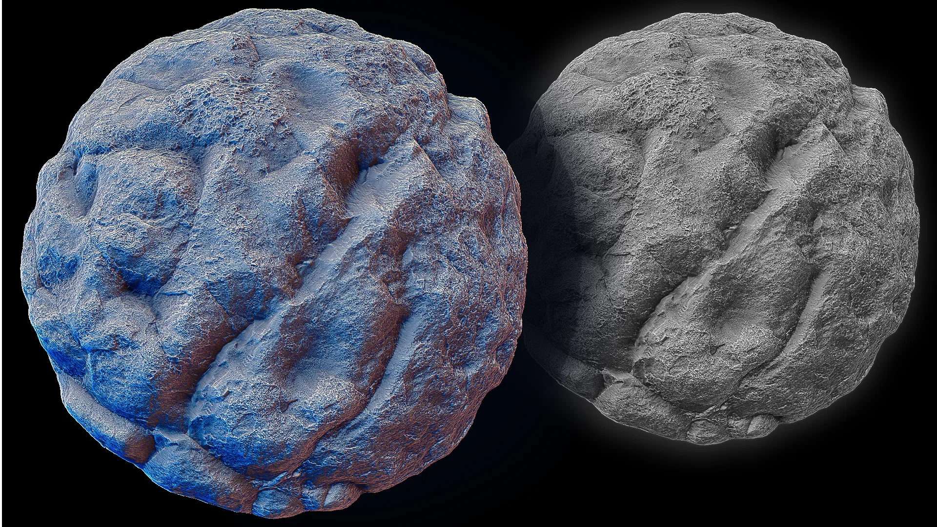 Ultra HQ Seamless Terrain / Rocks Sculpt brushes + Alpha/Height Maps Set Vol.9