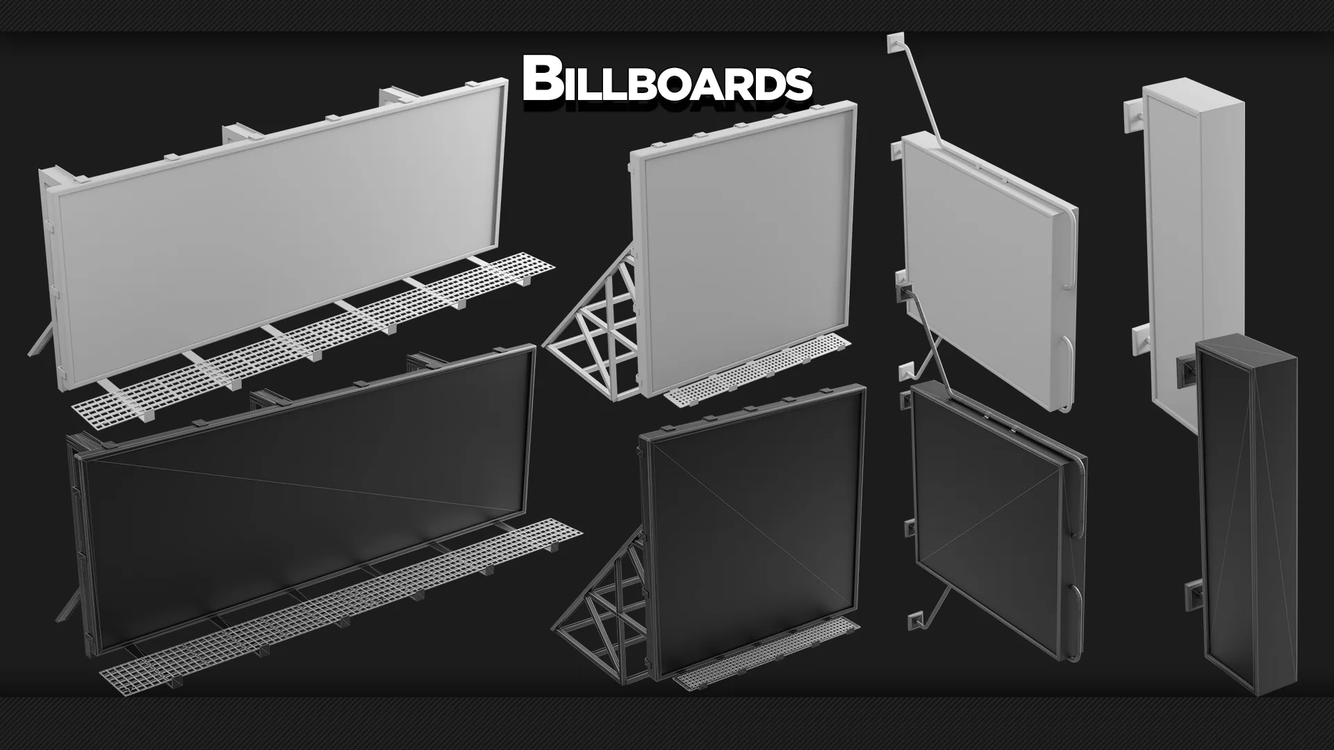 +75 Building Props KITBASH FlippedNormals