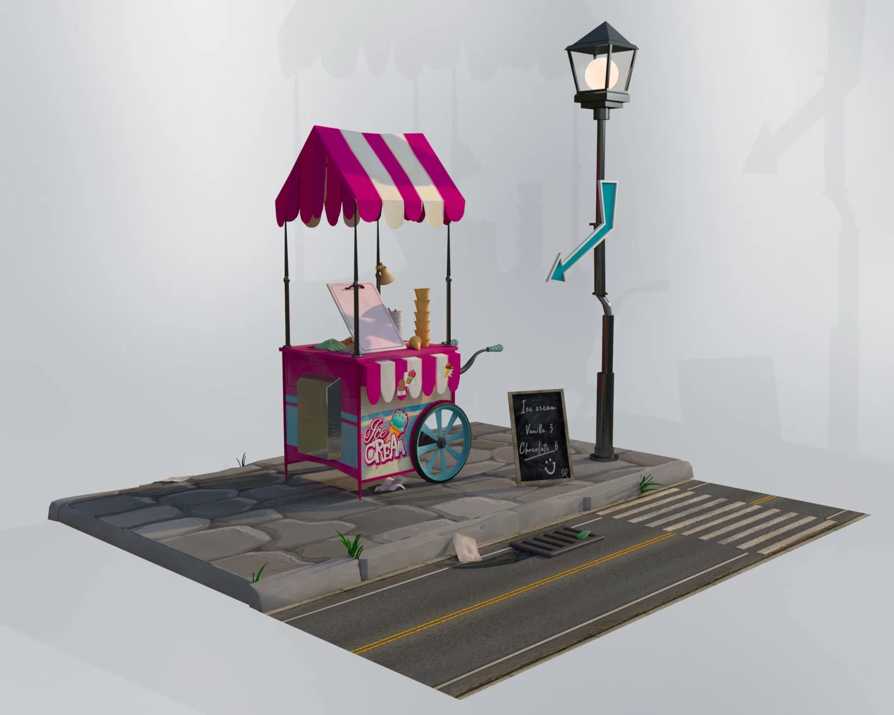 Ice cream cart