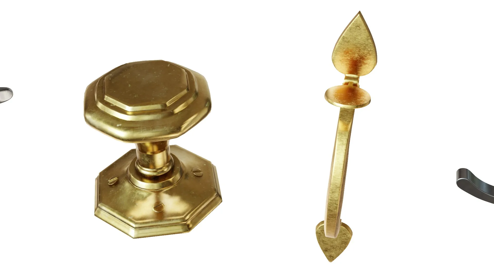 Door Handle 3D Model Set