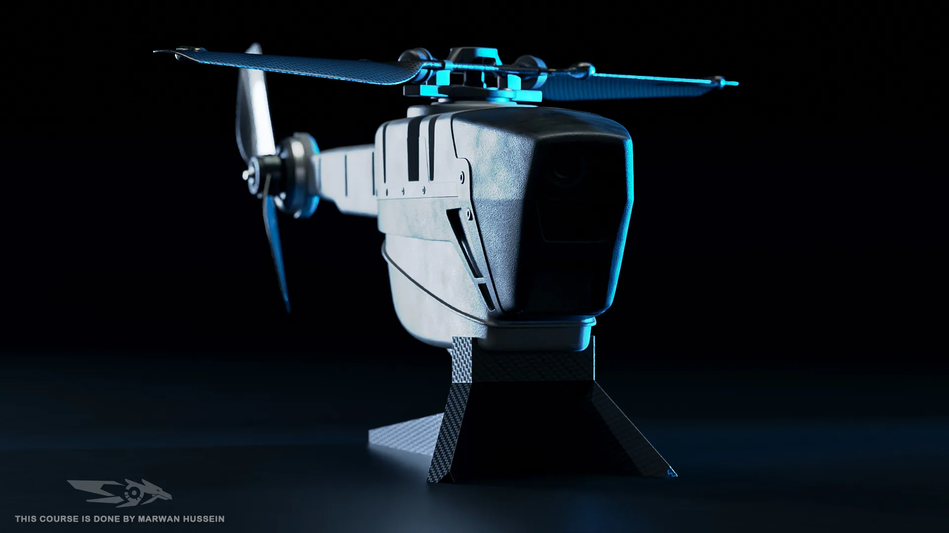 BLENDER: Learn how to create the military Black Hornet drone