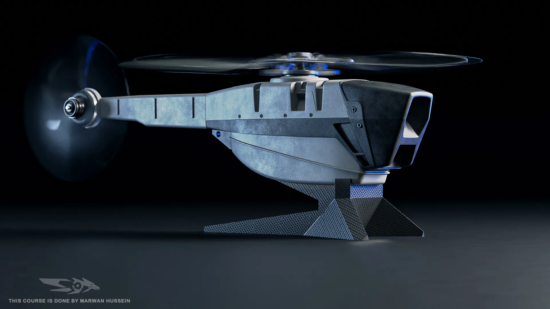 BLENDER: Learn how to create the military Black Hornet drone