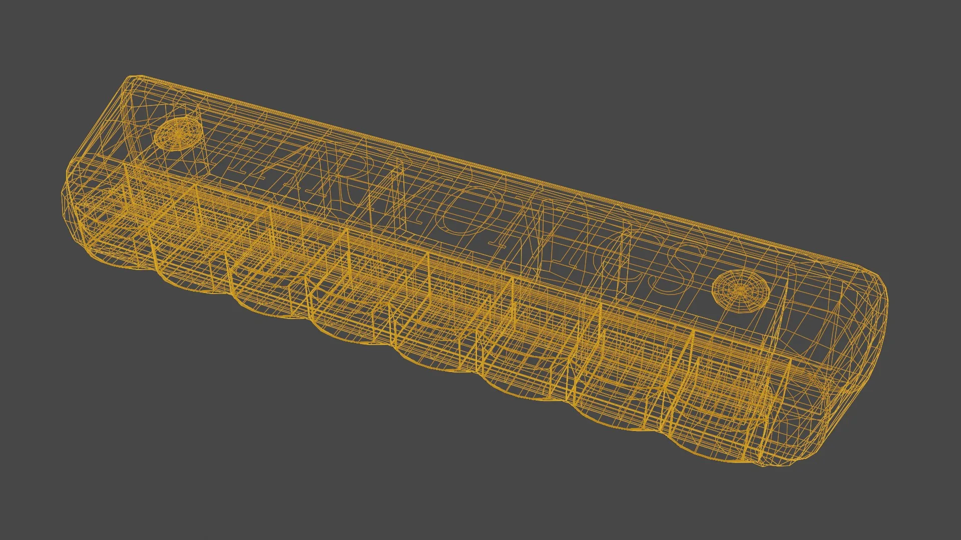 Harmonica 3D Model