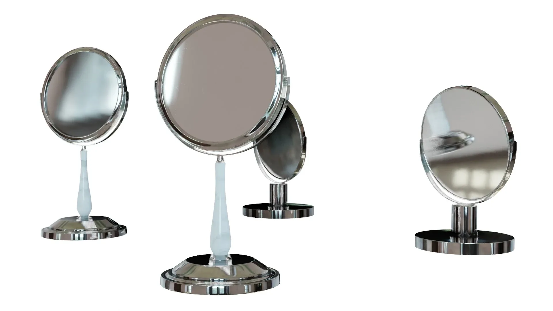 Bathroom Mirror 3D Model Set