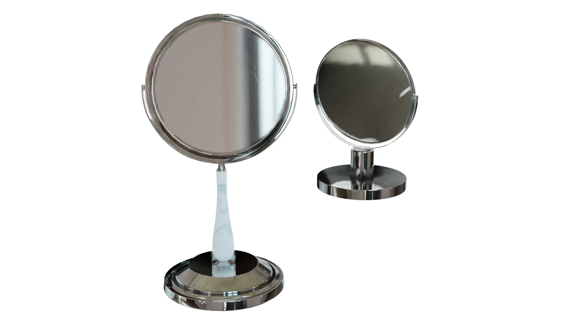 Bathroom Mirror 3D Model Set - FlippedNormals