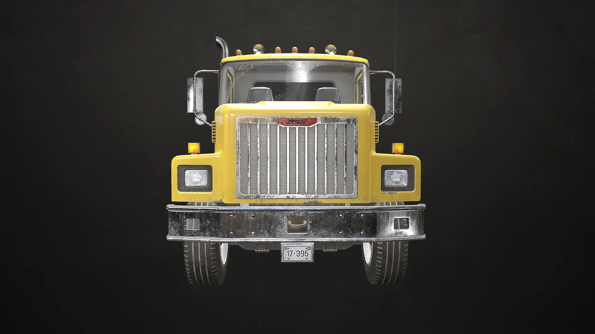 Classic Truck - Yellow - Low Poly