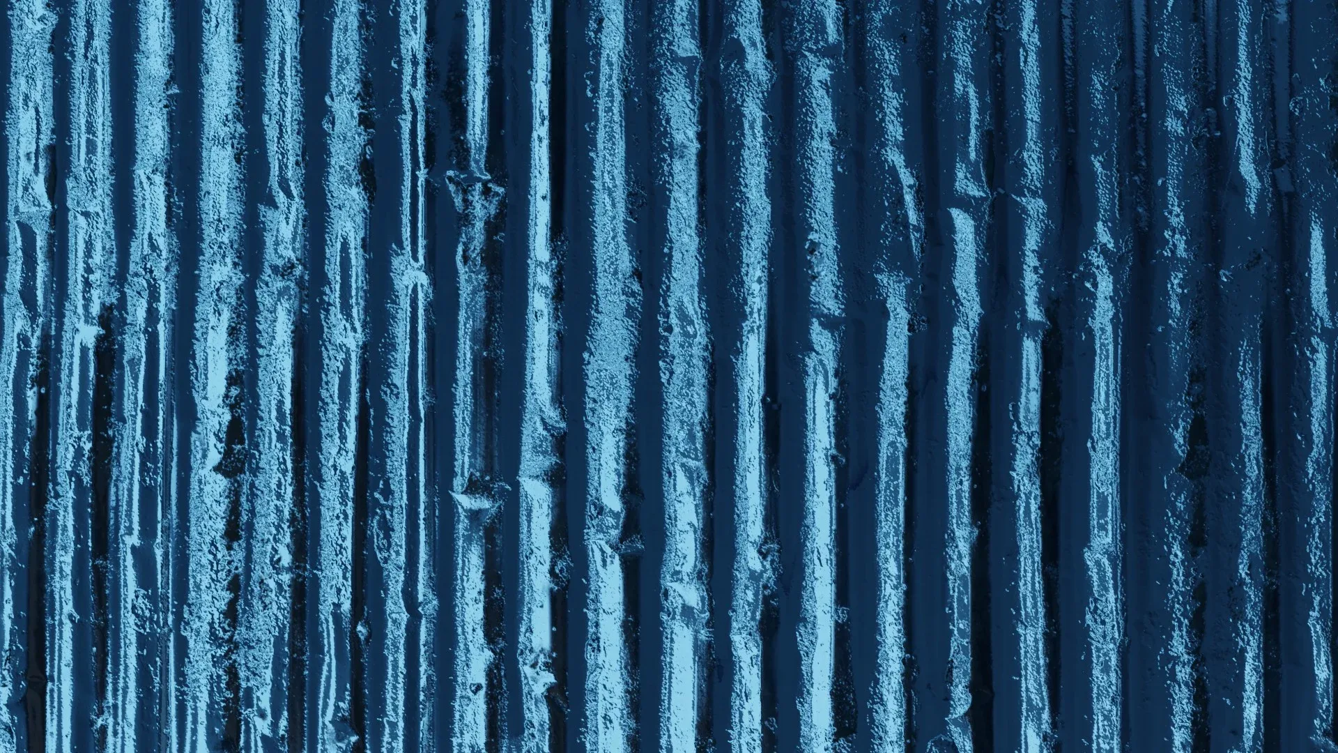 Blue Corrugated Steel PBR Texture