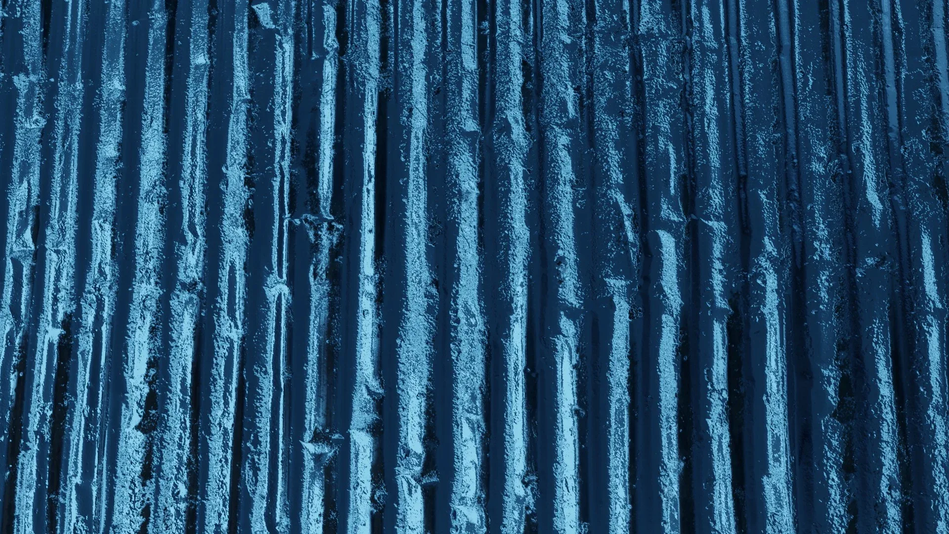 Blue Corrugated Steel PBR Texture