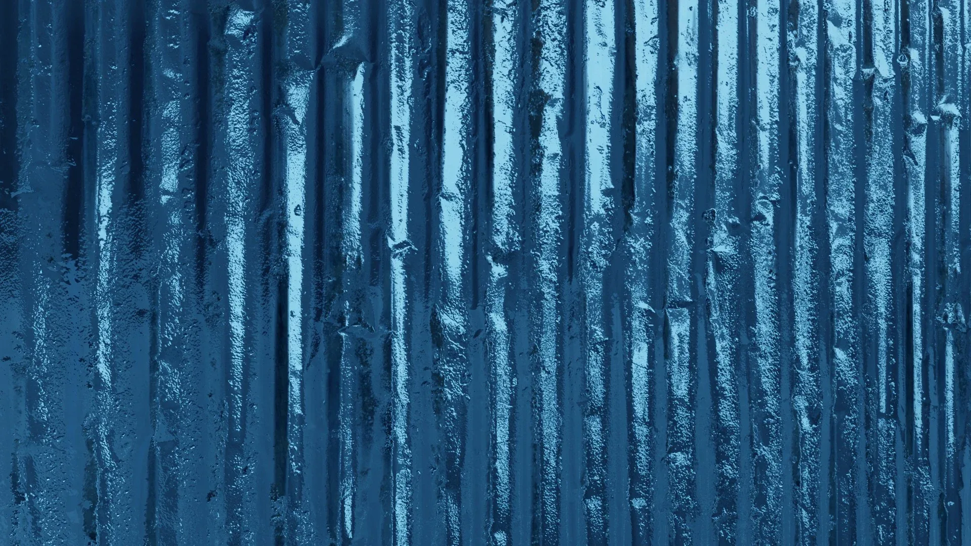 Blue Corrugated Steel PBR Texture