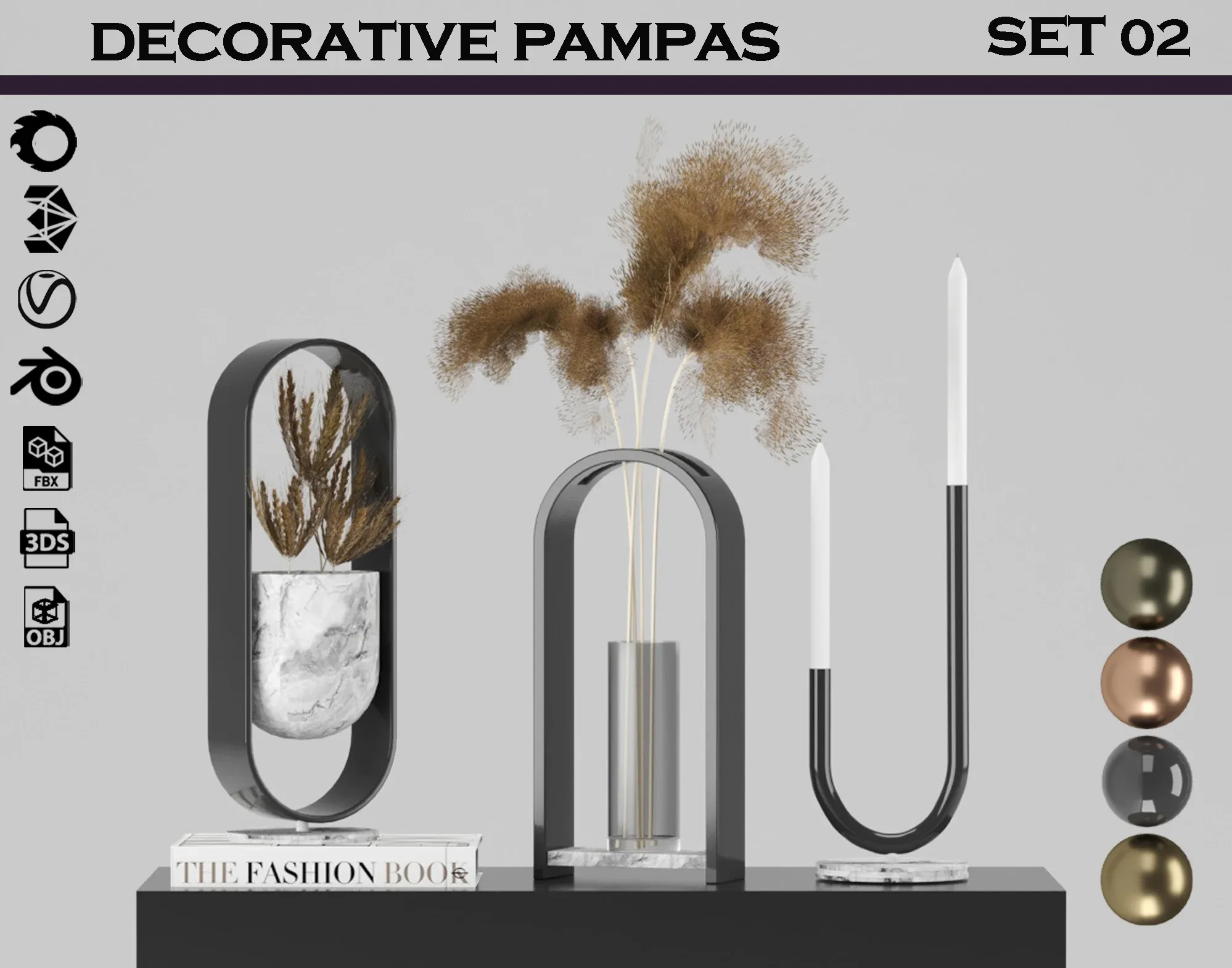 decorative pampas set 02