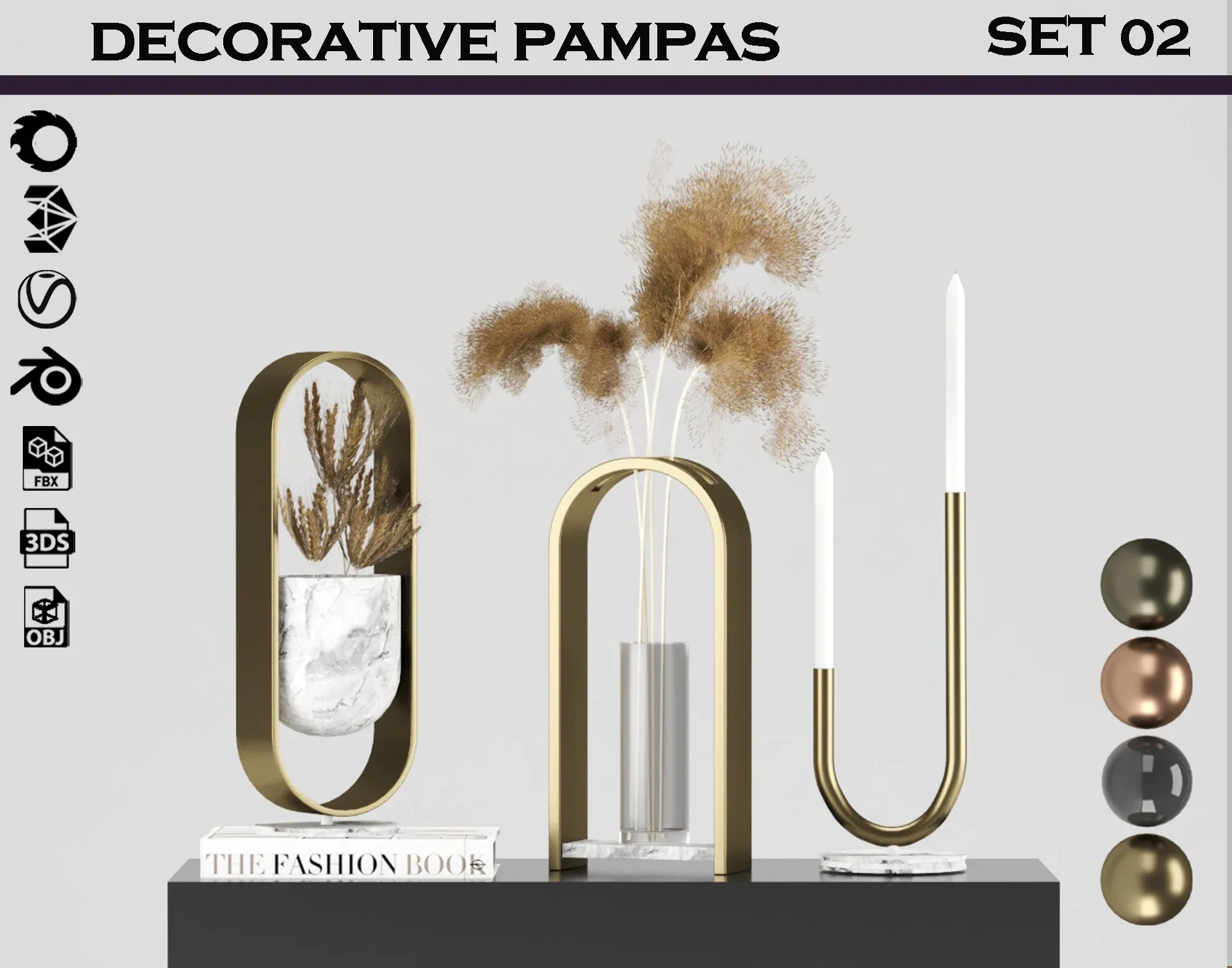 decorative pampas set 02