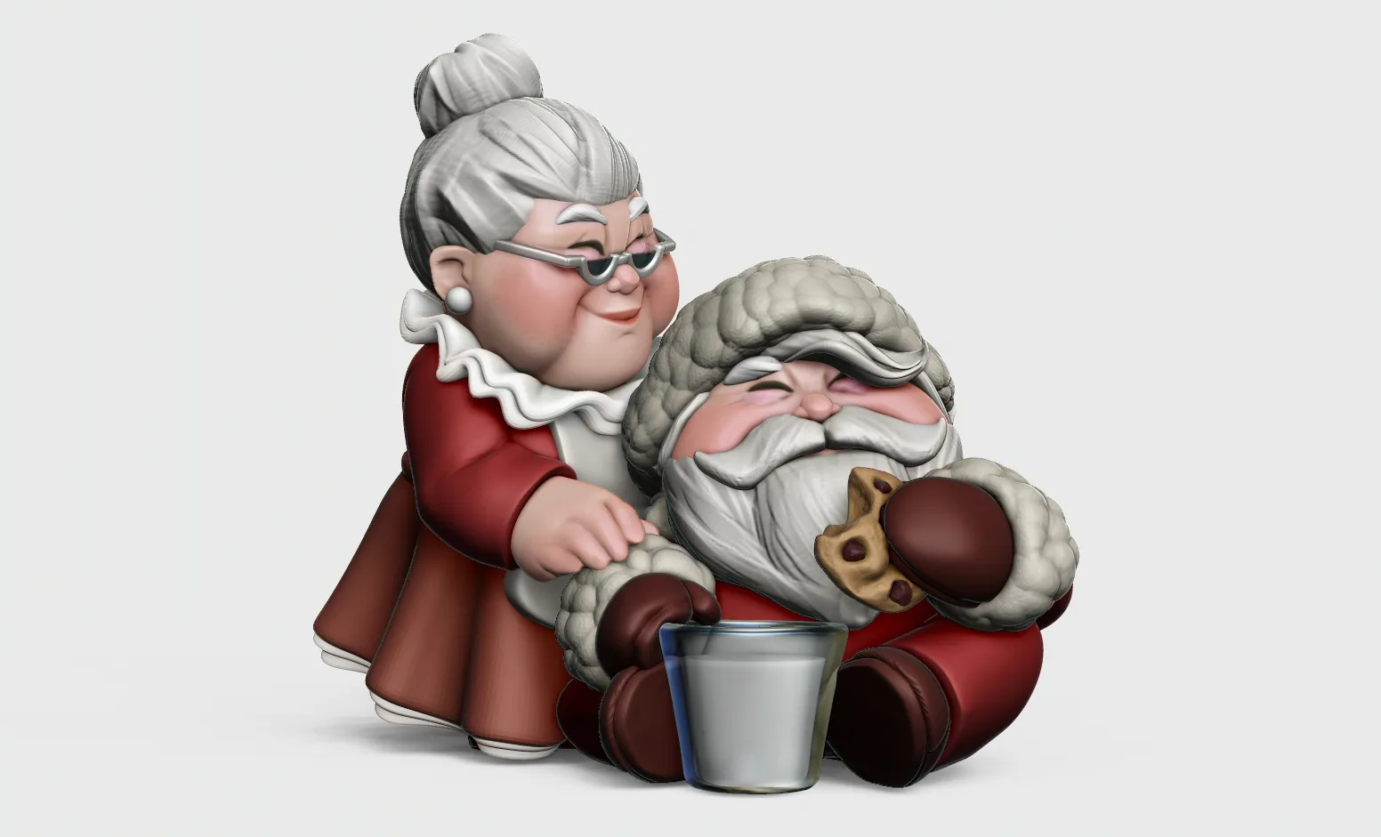 Santa and Mrs. Claus Tabletop Ornament