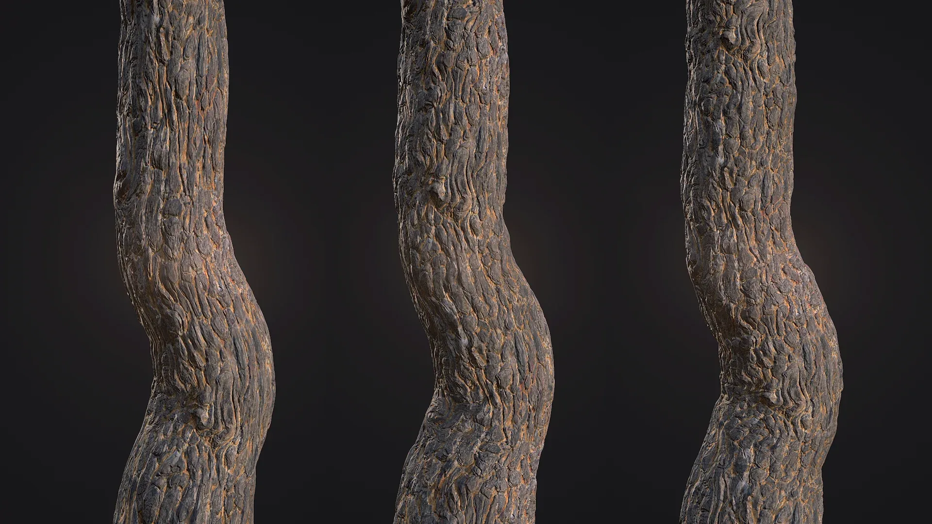 Stylized Pine Bark Textures