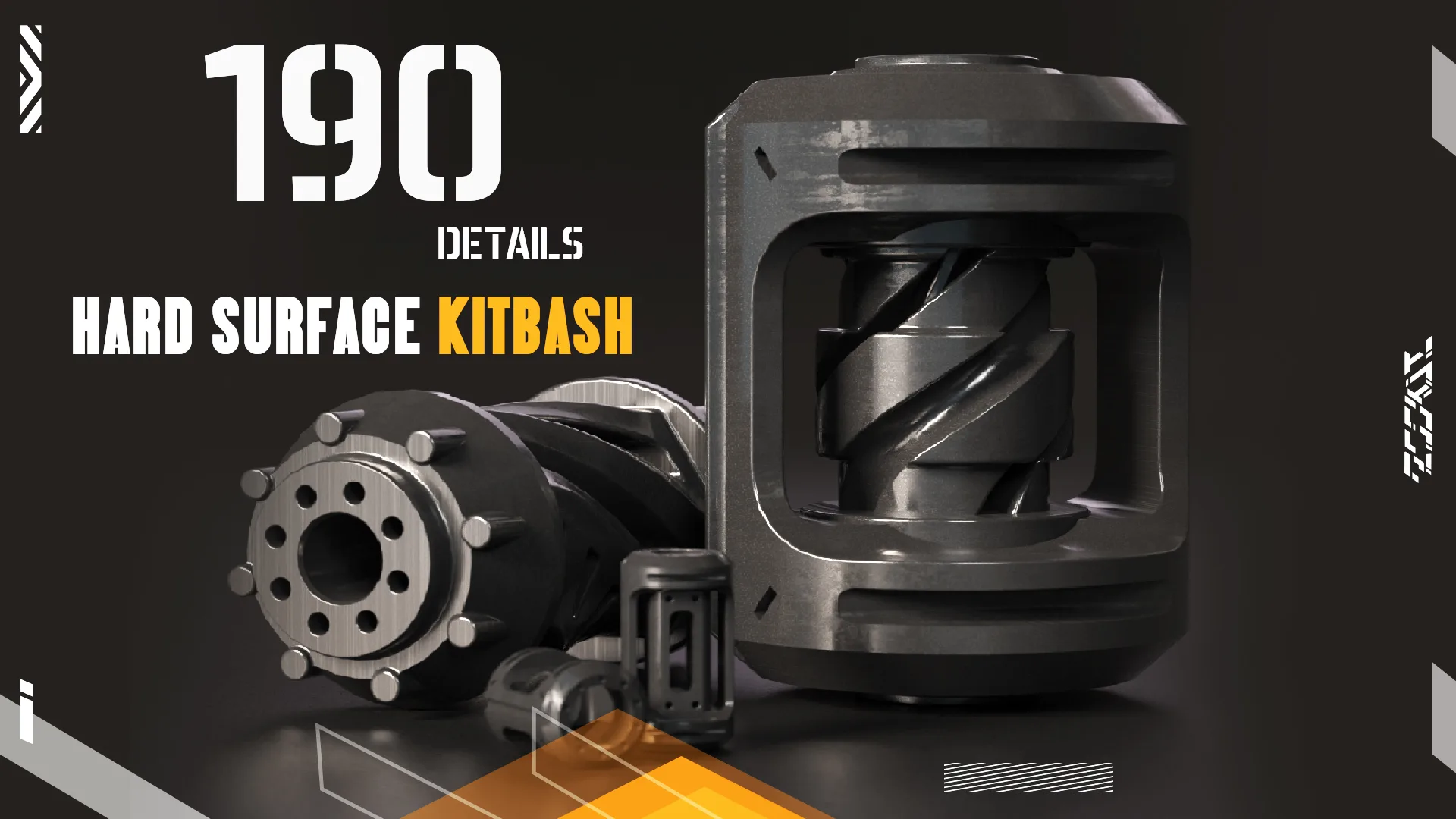 Hard Surface KITBASH_190 DETAILS _vol1