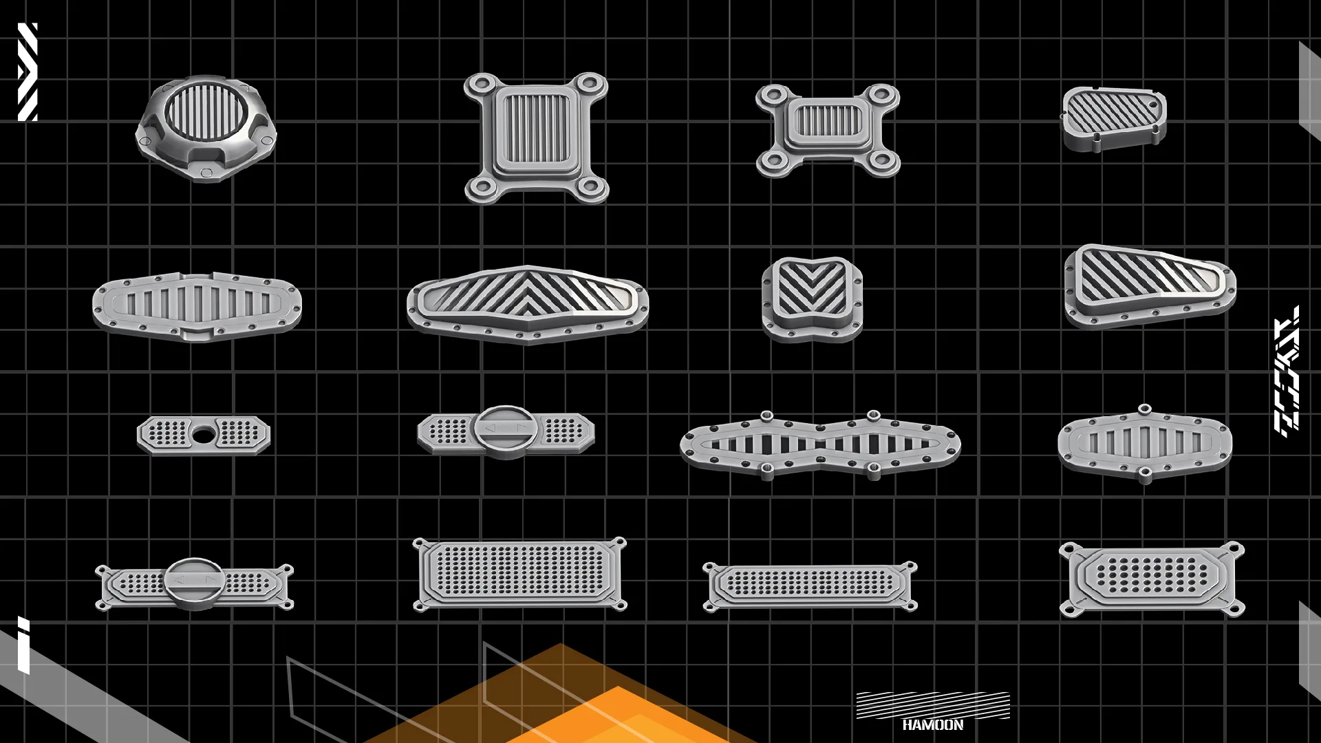 Hard Surface KITBASH_190 DETAILS _vol1