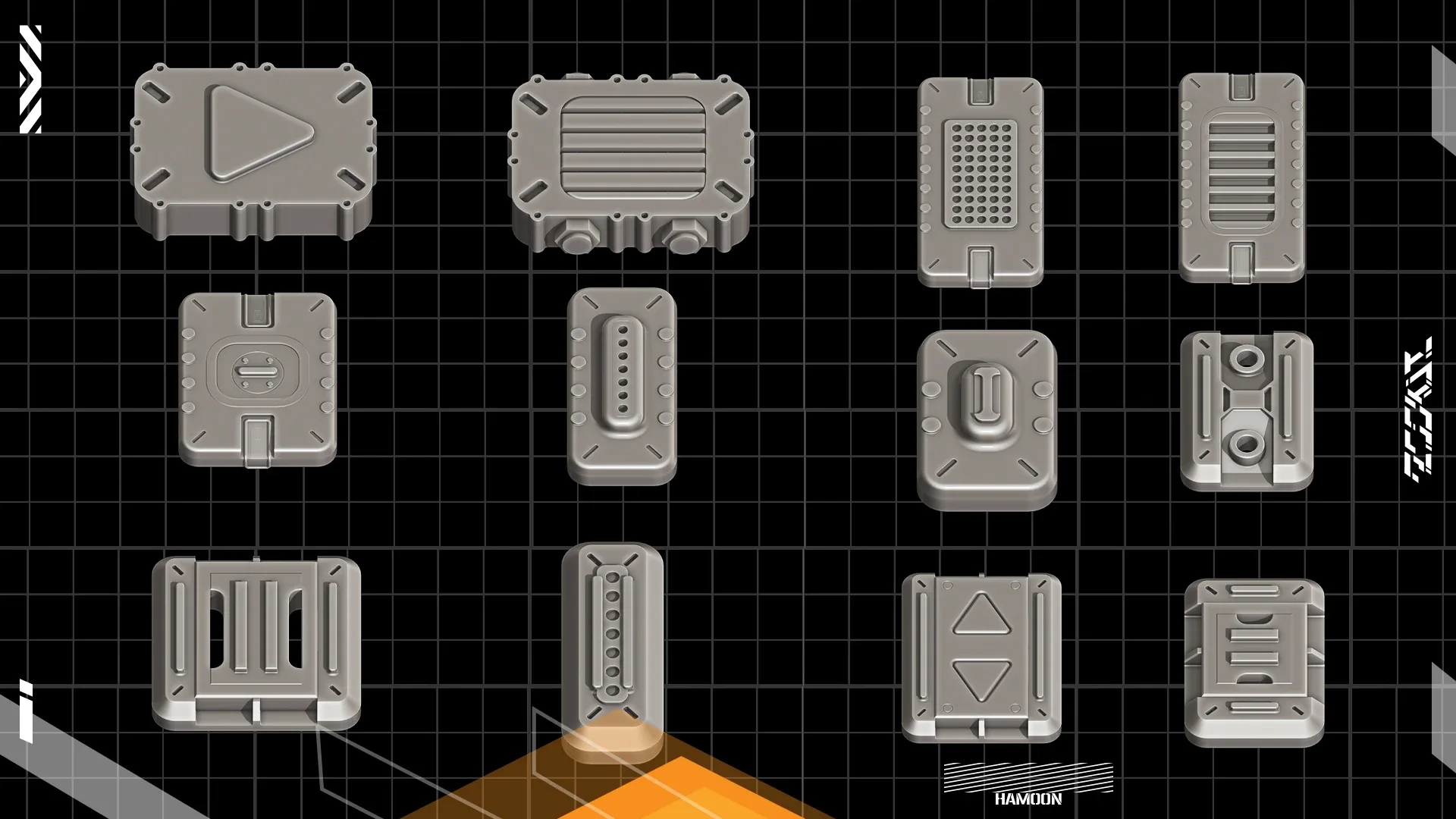 Hard Surface KITBASH_190 DETAILS _vol1