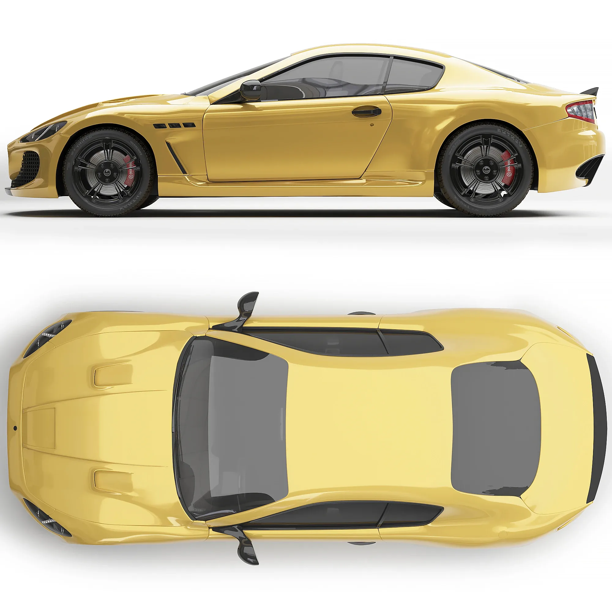 Maserati Granturismo Gold Chrome