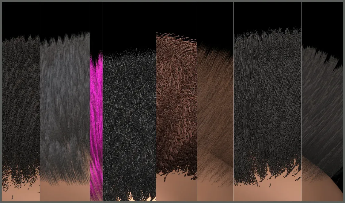 Real-time Hair ZBrush Plugin