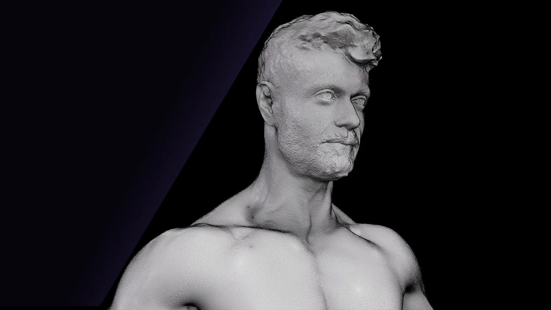 Cleaned A Pose Scan | 3D Model Ethan White Underwear