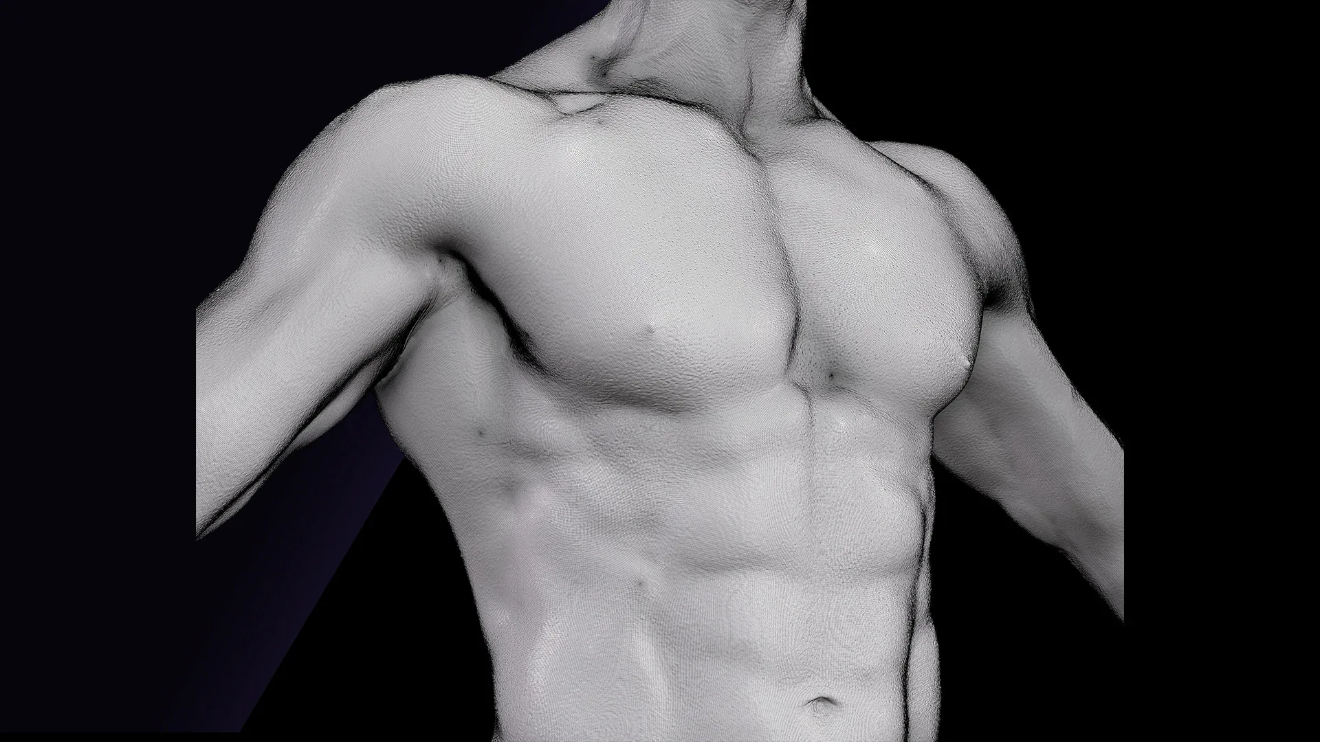 Cleaned A Pose Scan | 3D Model Ethan White Underwear