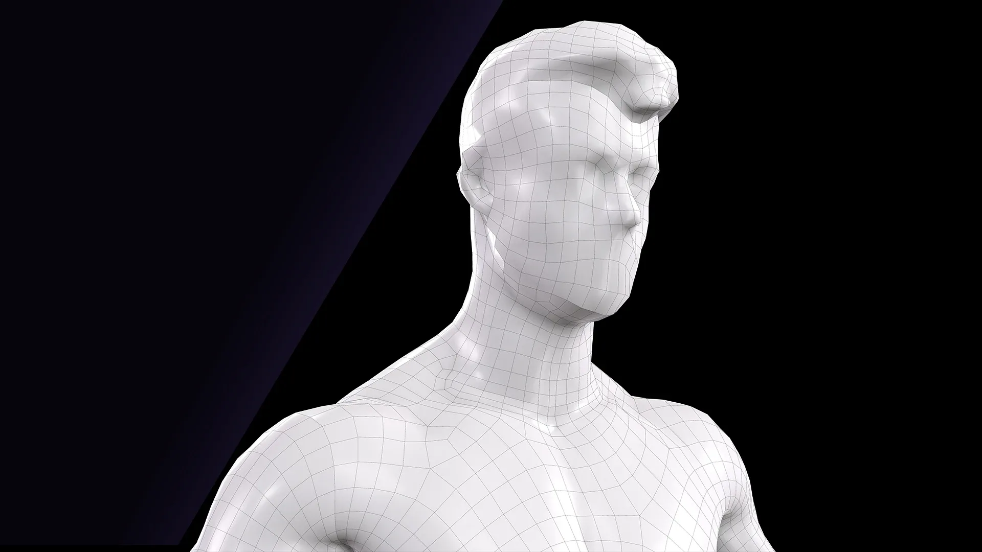 Cleaned A Pose Scan | 3D Model Ethan White Underwear