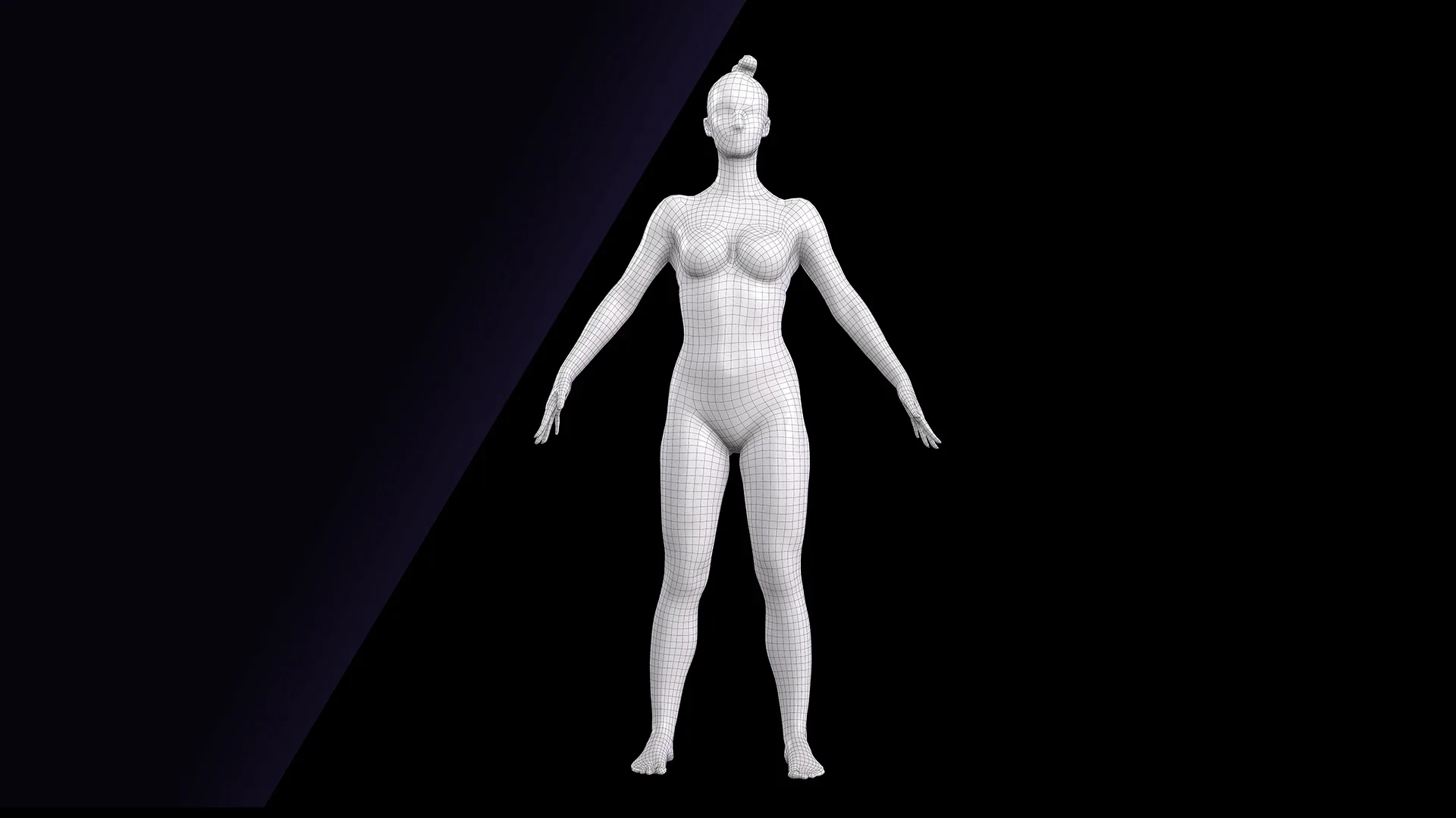 Cleaned A Pose Scan | 3D Model Babbie Underwear