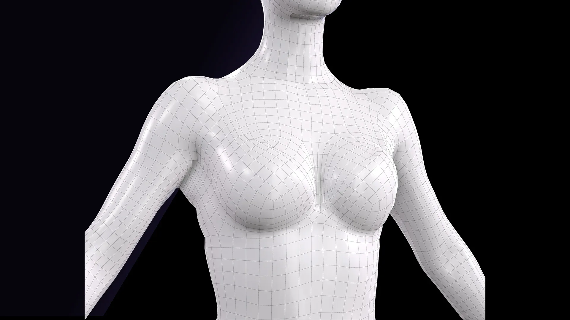 Cleaned A Pose Scan | 3D Model Babbie Underwear