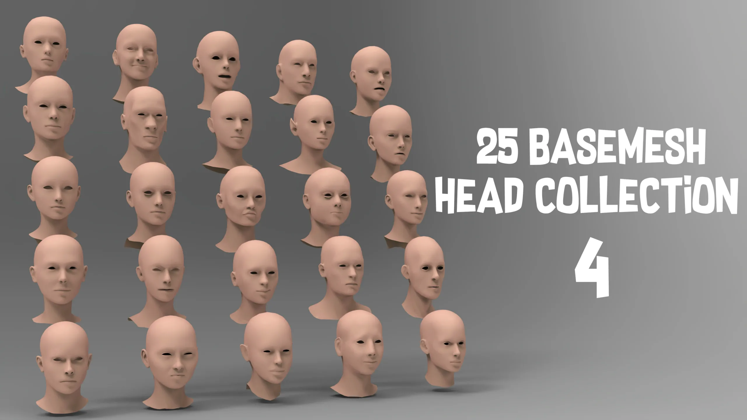 25 Basemesh head collection-4