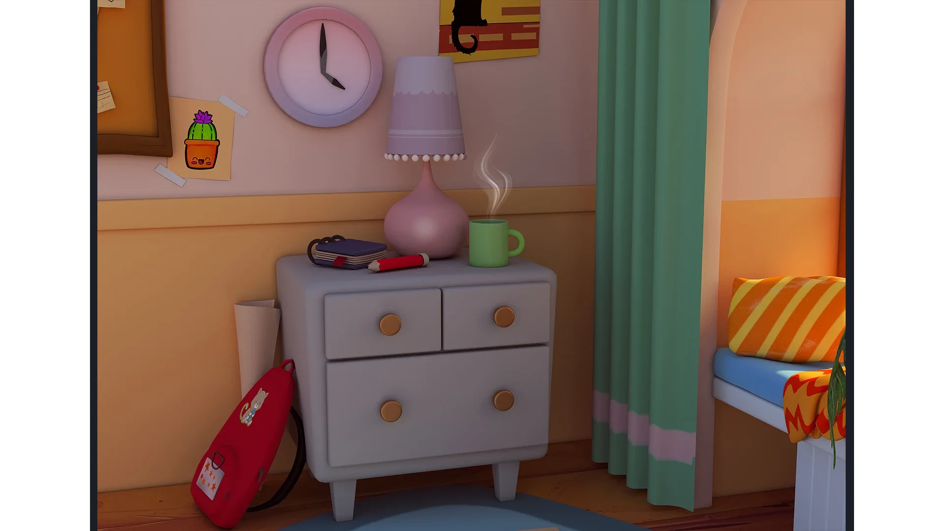 Isometric Teenager's Room