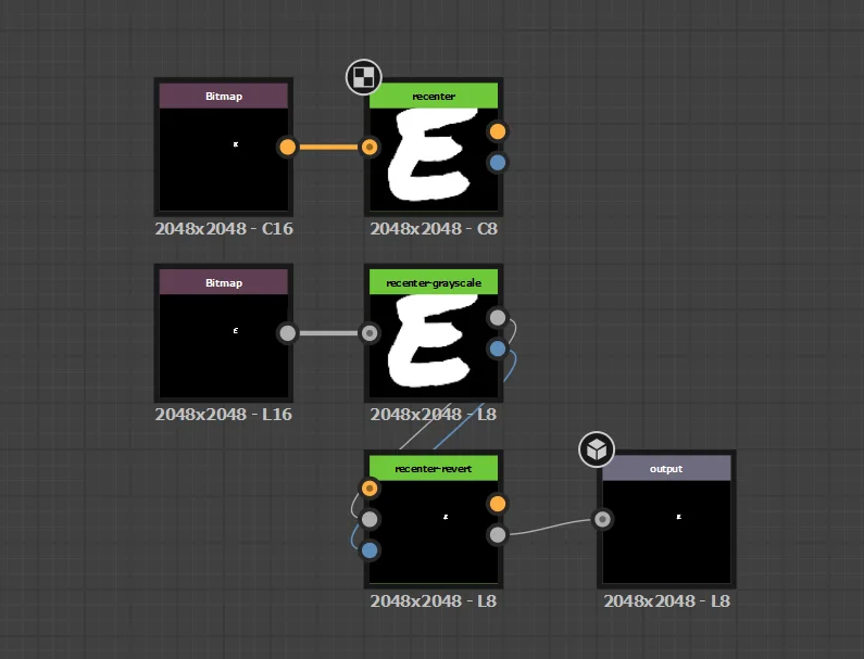Recenter - Node for Substance 3D Designer