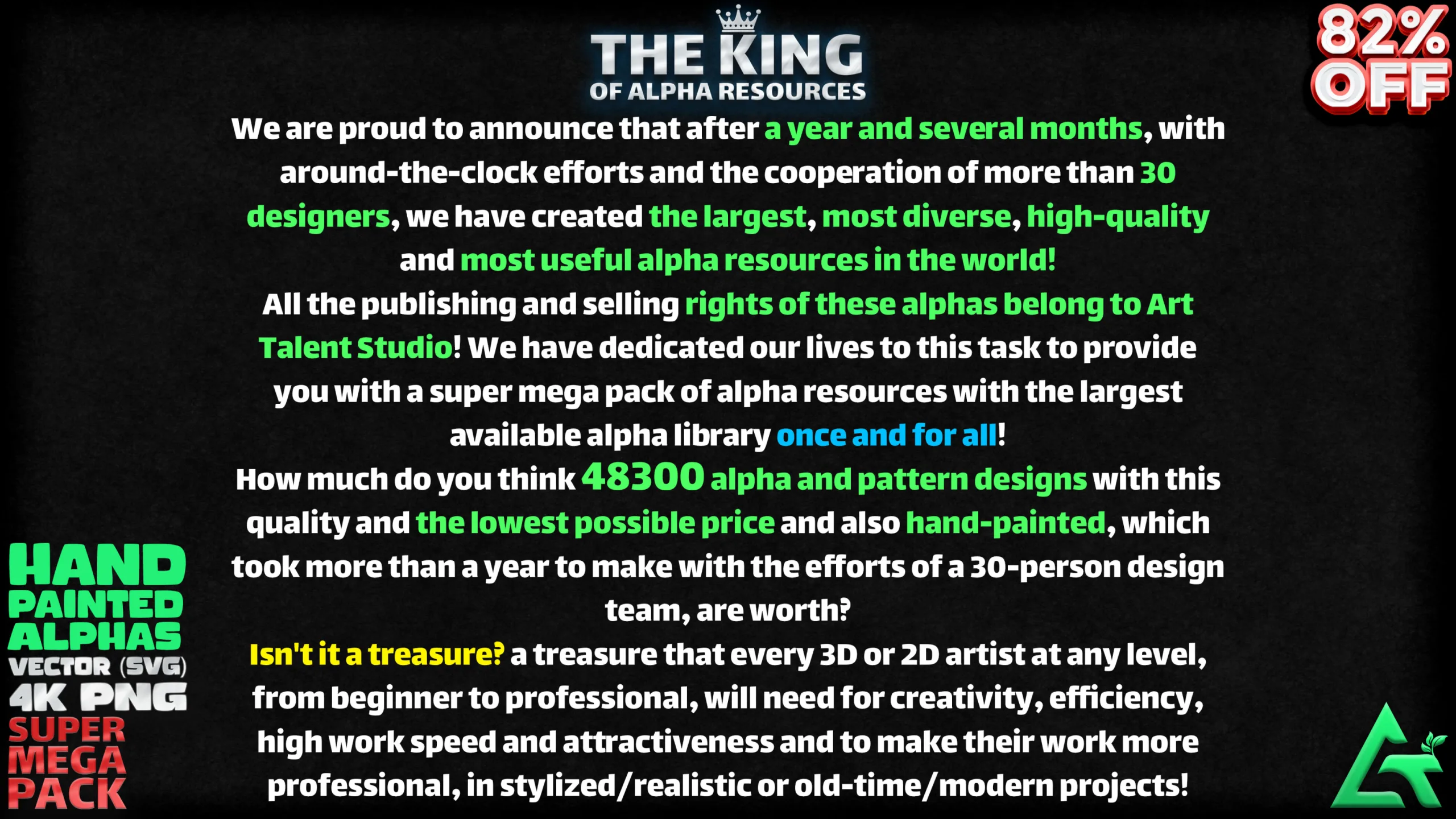 48300 Hand Painted Alpha Designs and Patterns - THE KING OF ALPHA RESOURCES - SUPER MEGA PACKAGE - The Largest Package You Have Ever Seen!