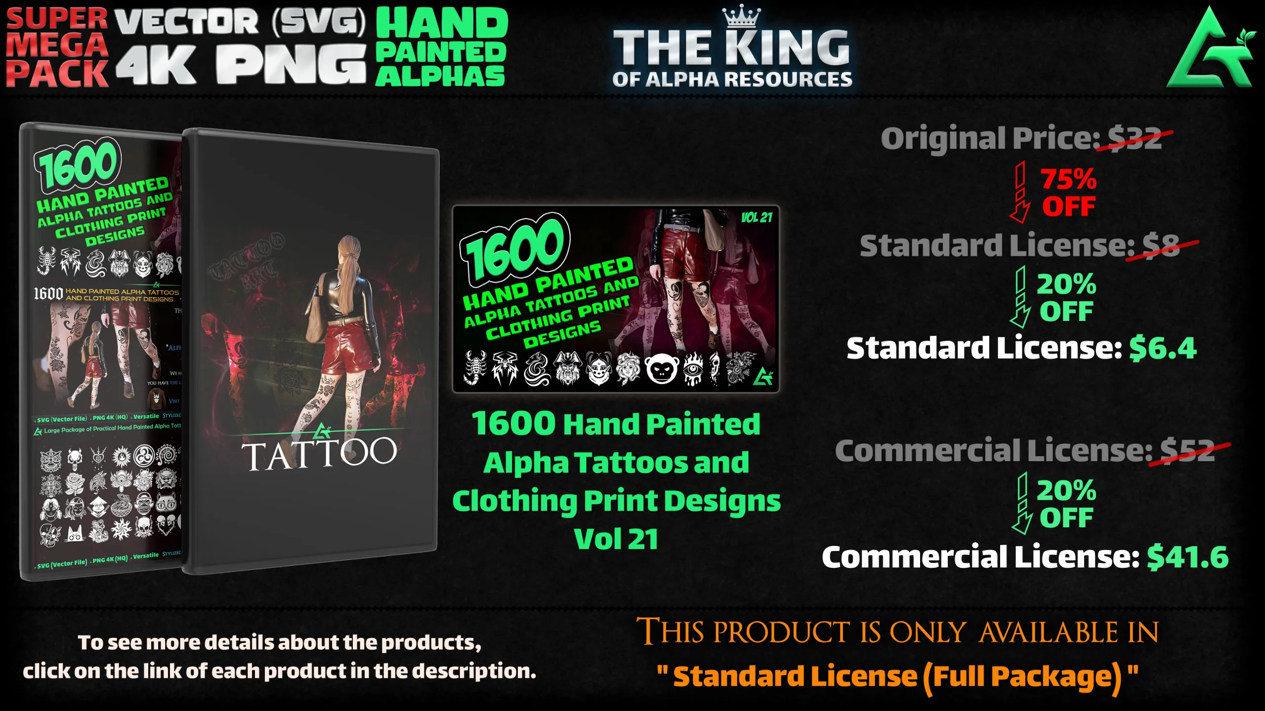 48300 Hand Painted Alpha Designs and Patterns - THE KING OF ALPHA RESOURCES - SUPER MEGA PACKAGE - The Largest Package You Have Ever Seen!