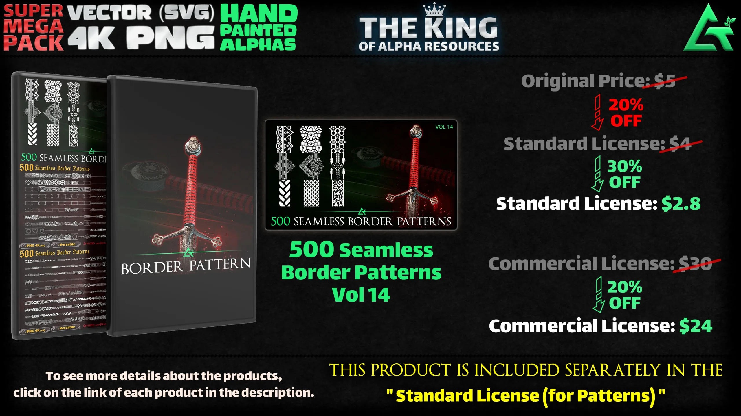 48300 Hand Painted Alpha Designs and Patterns - THE KING OF ALPHA RESOURCES - SUPER MEGA PACKAGE - The Largest Package You Have Ever Seen!