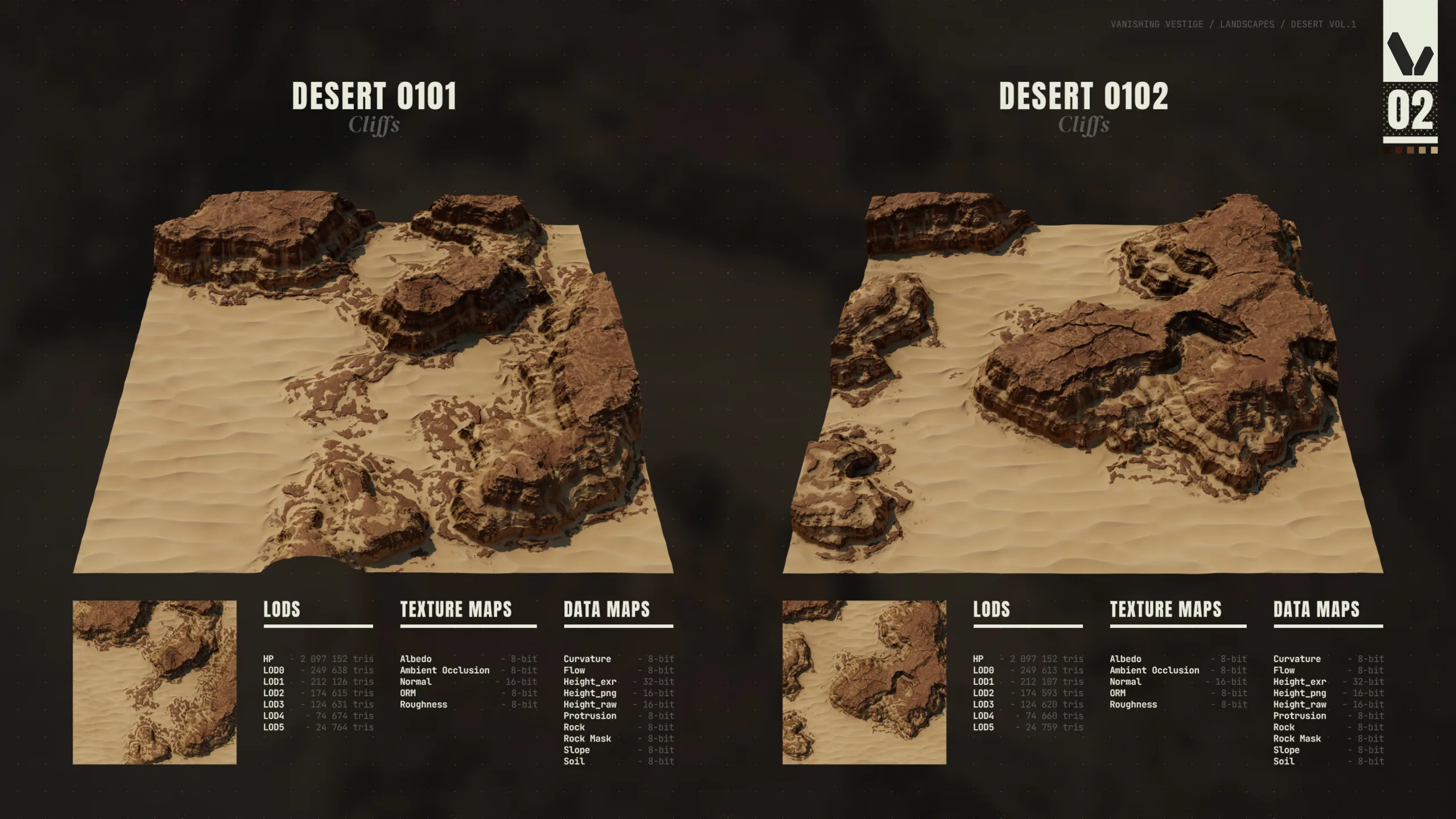 8k Landscapes - Desert Vol.1