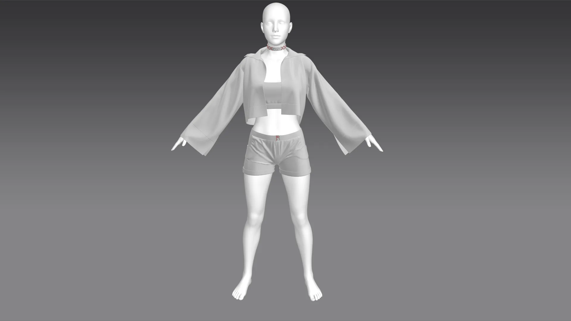 Streetwear No.2 (Marvelous Designer & Clo3d & FBX & OBJ & Texture)