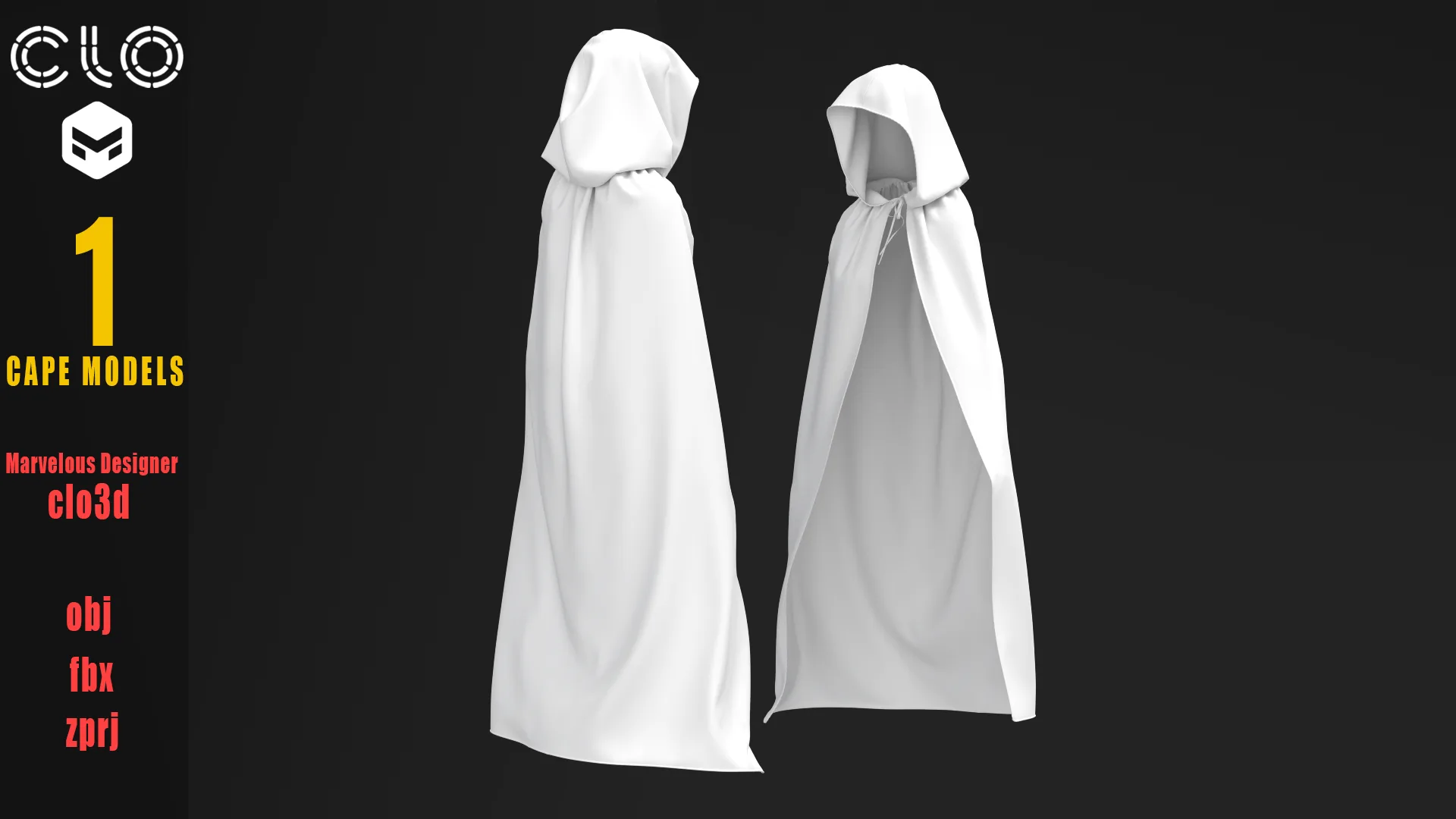 9 CAPE MODELS/Marvelous Designer/CLO 3D