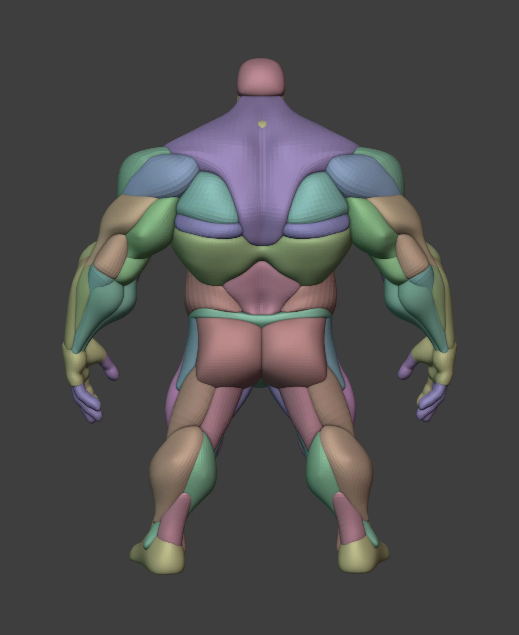 Stylized Heavy Anatomy Blockout