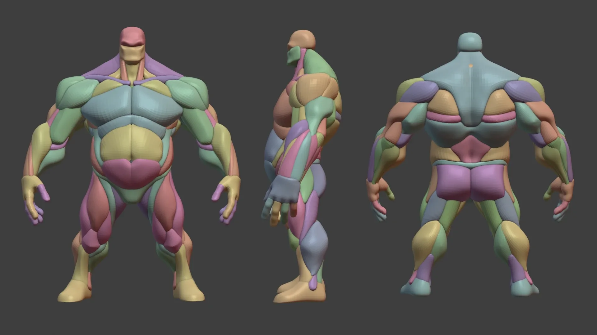 Stylized Heavy Anatomy Blockout