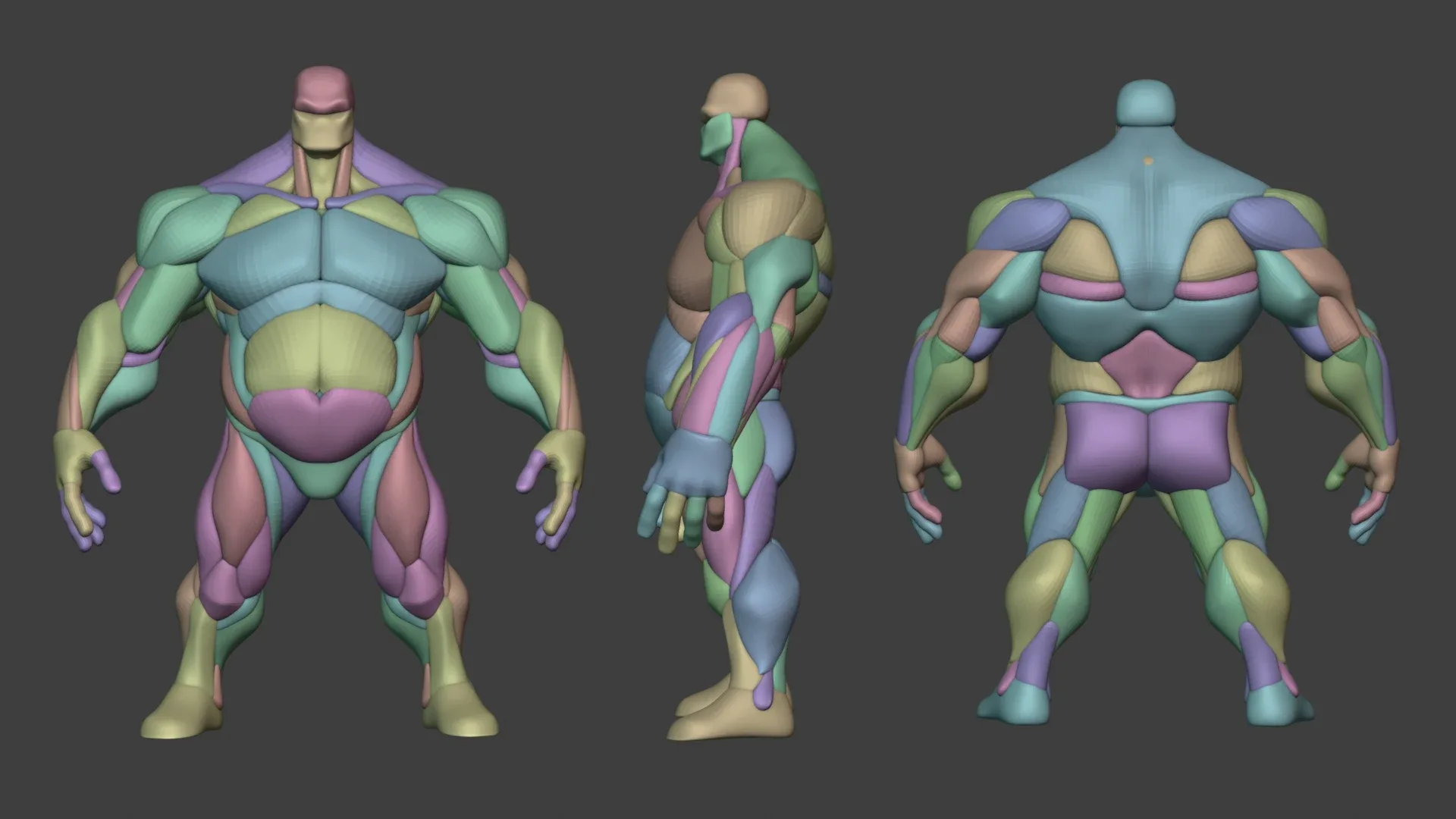 Stylized Heavy Anatomy Blockout