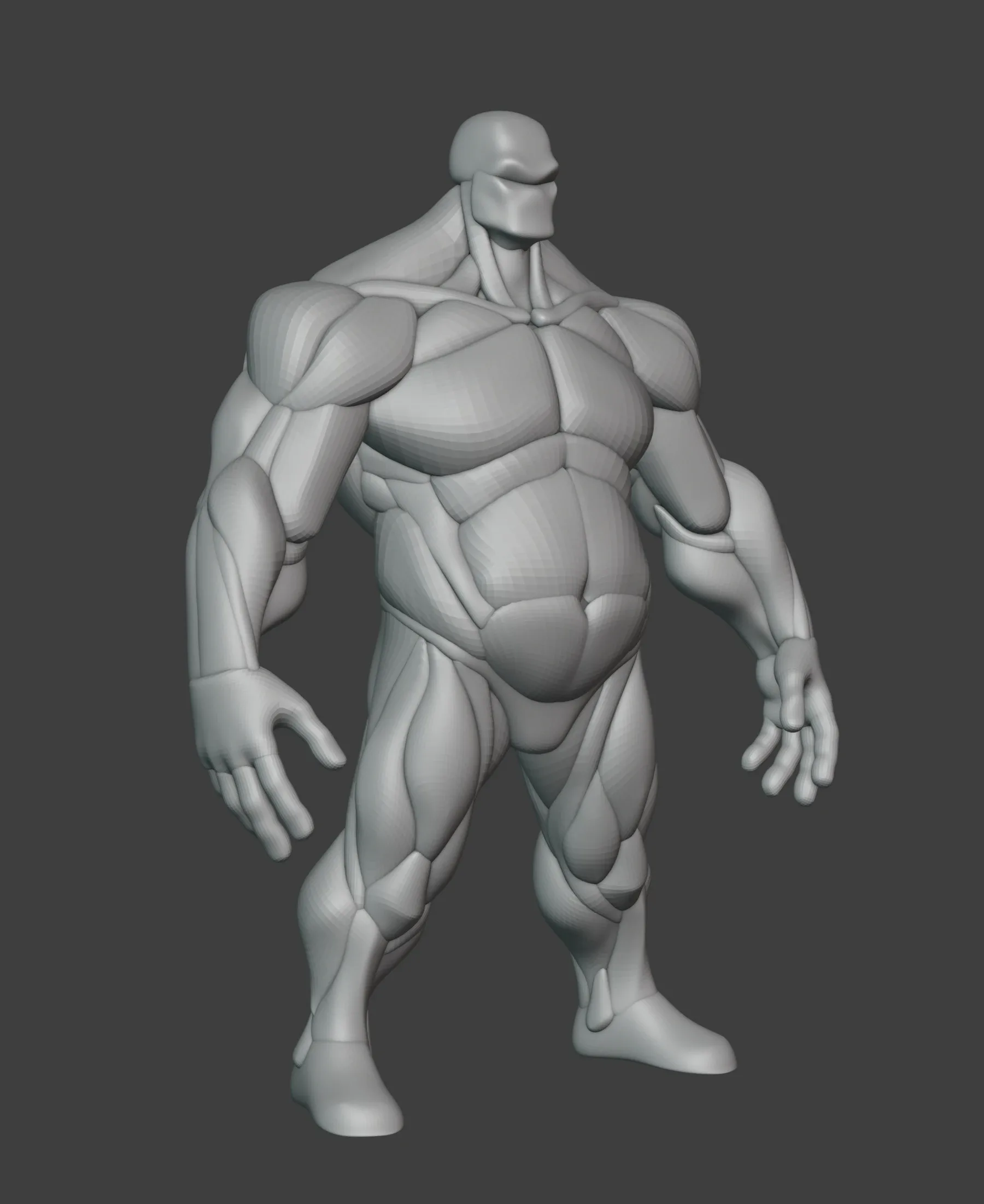 Stylized Heavy Anatomy Blockout