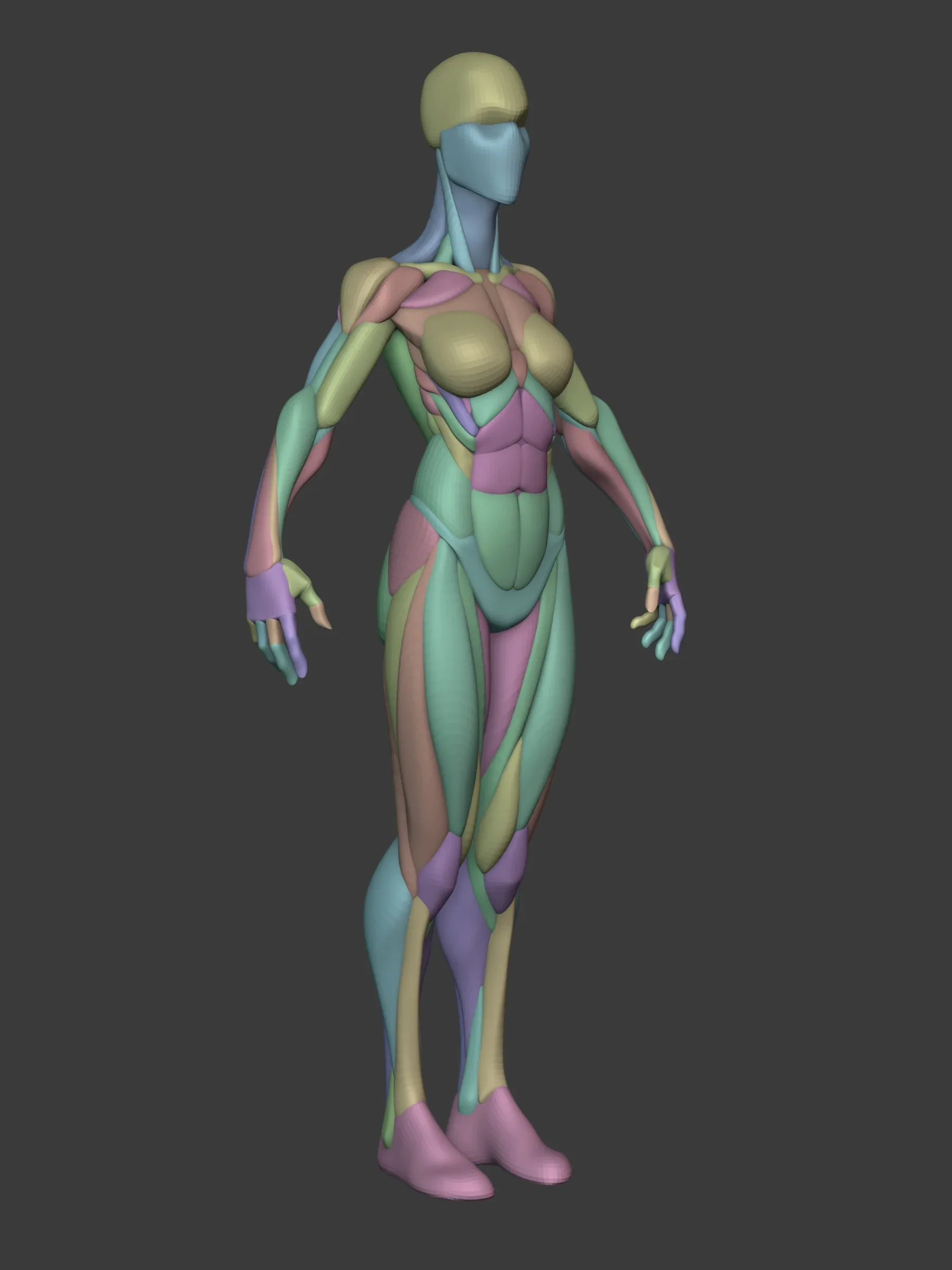 Stylized Heroine Anatomy Blockout