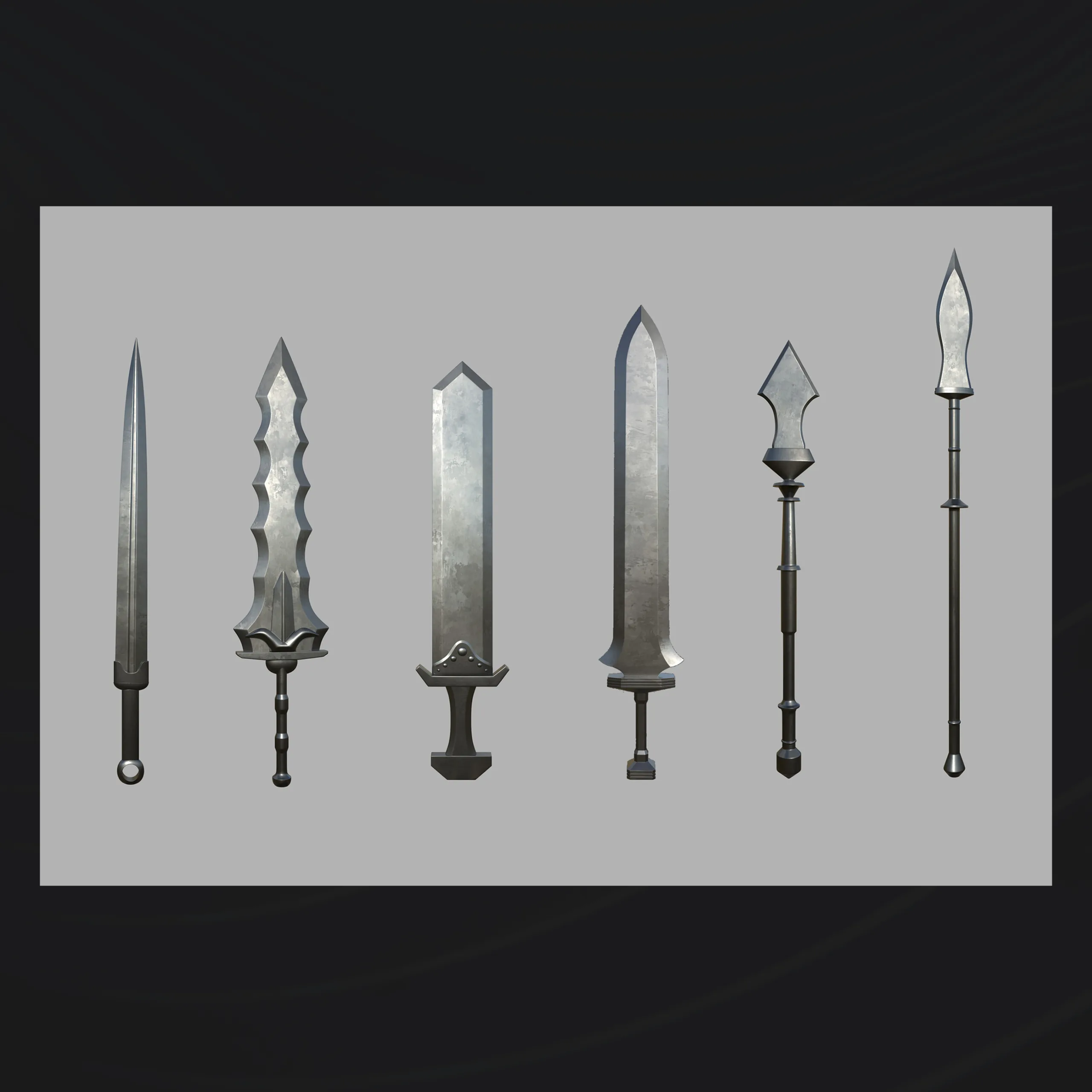 50 Medieval Weapons IMM Brushes