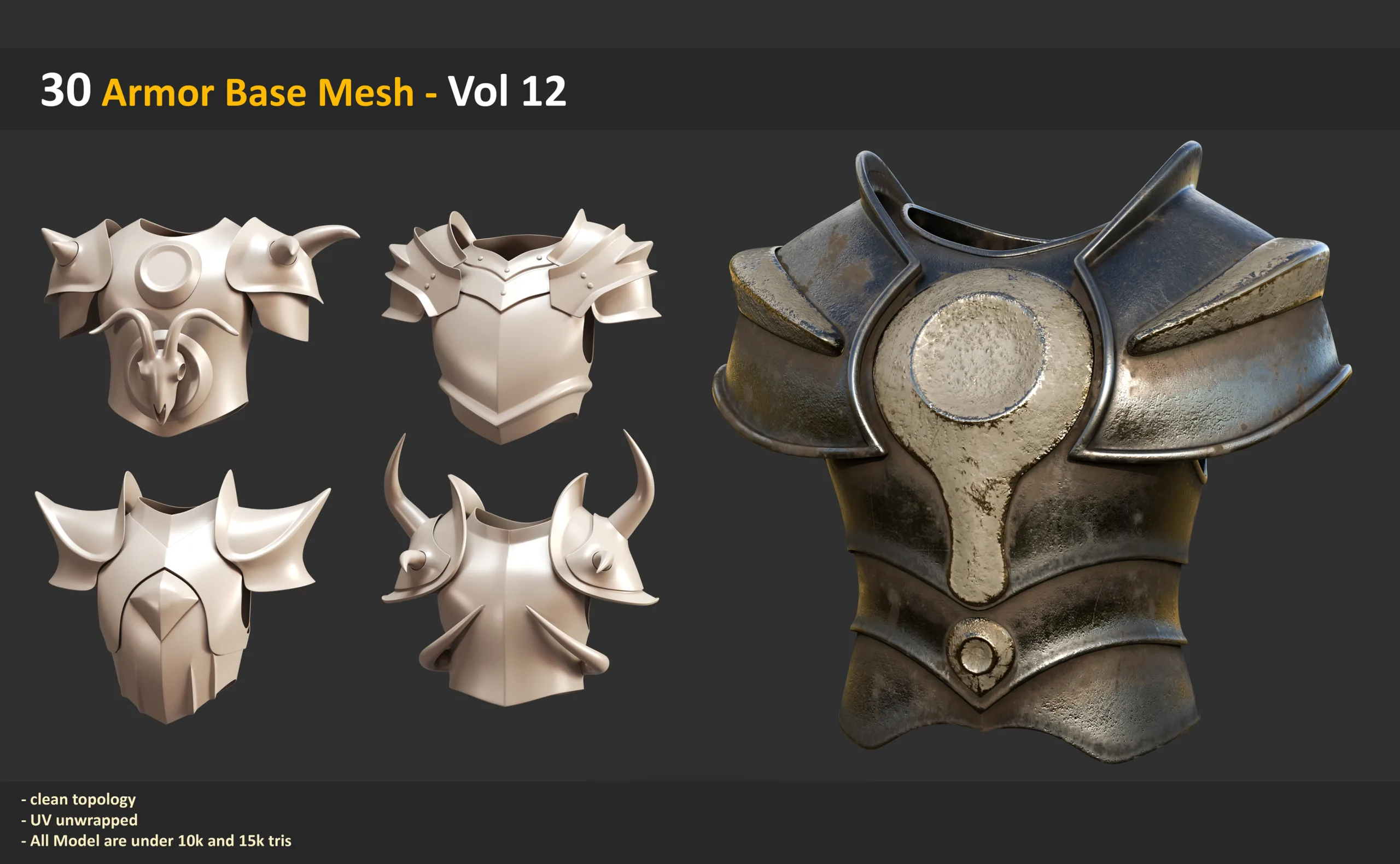 30 Armor Base Mesh - Vol 12