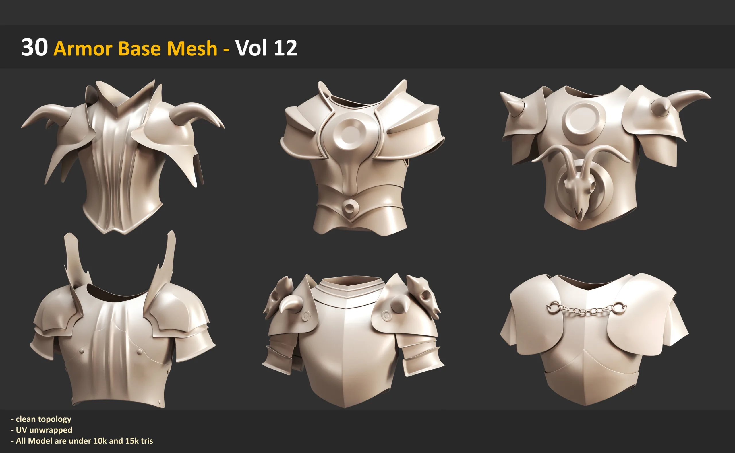 30 Armor Base Mesh - Vol 12