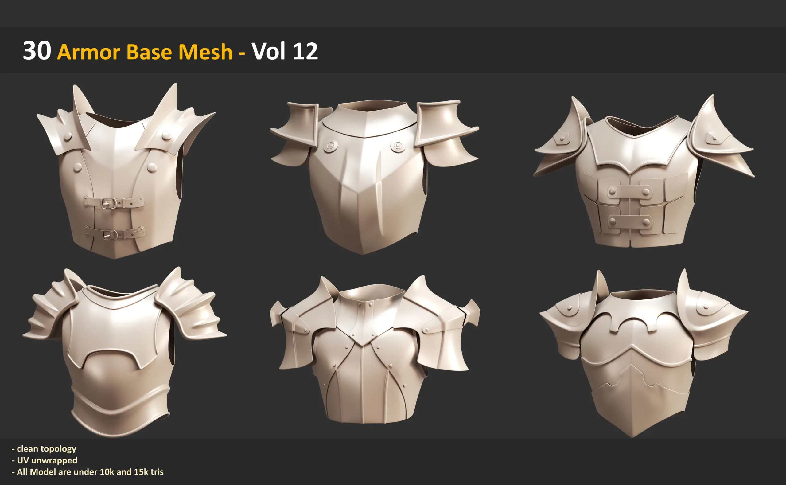 30 Armor Base Mesh - Vol 12