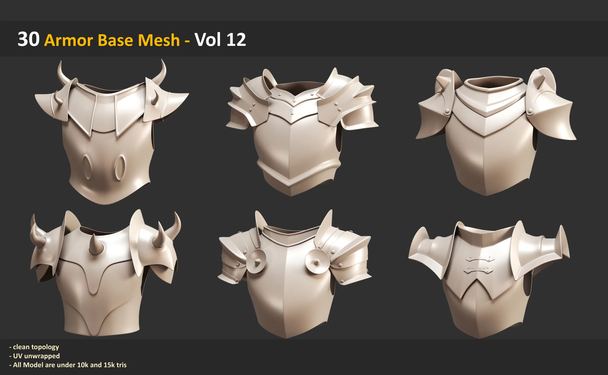 30 Armor Base Mesh - Vol 12