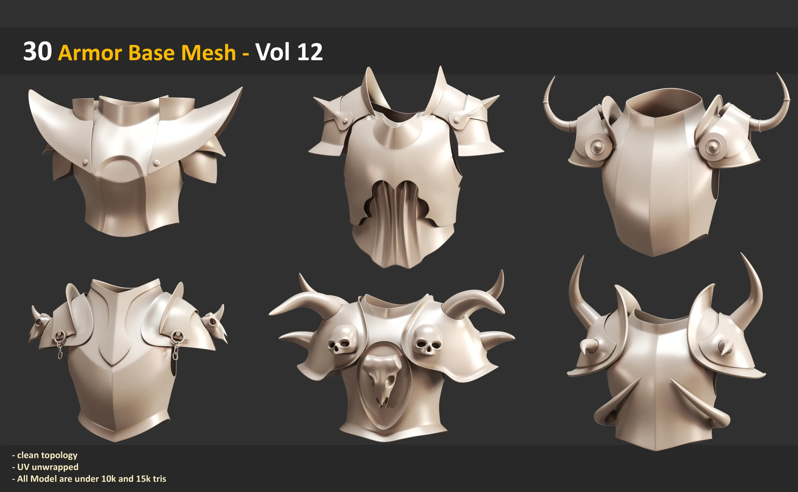 30 Armor Base Mesh - Vol 12