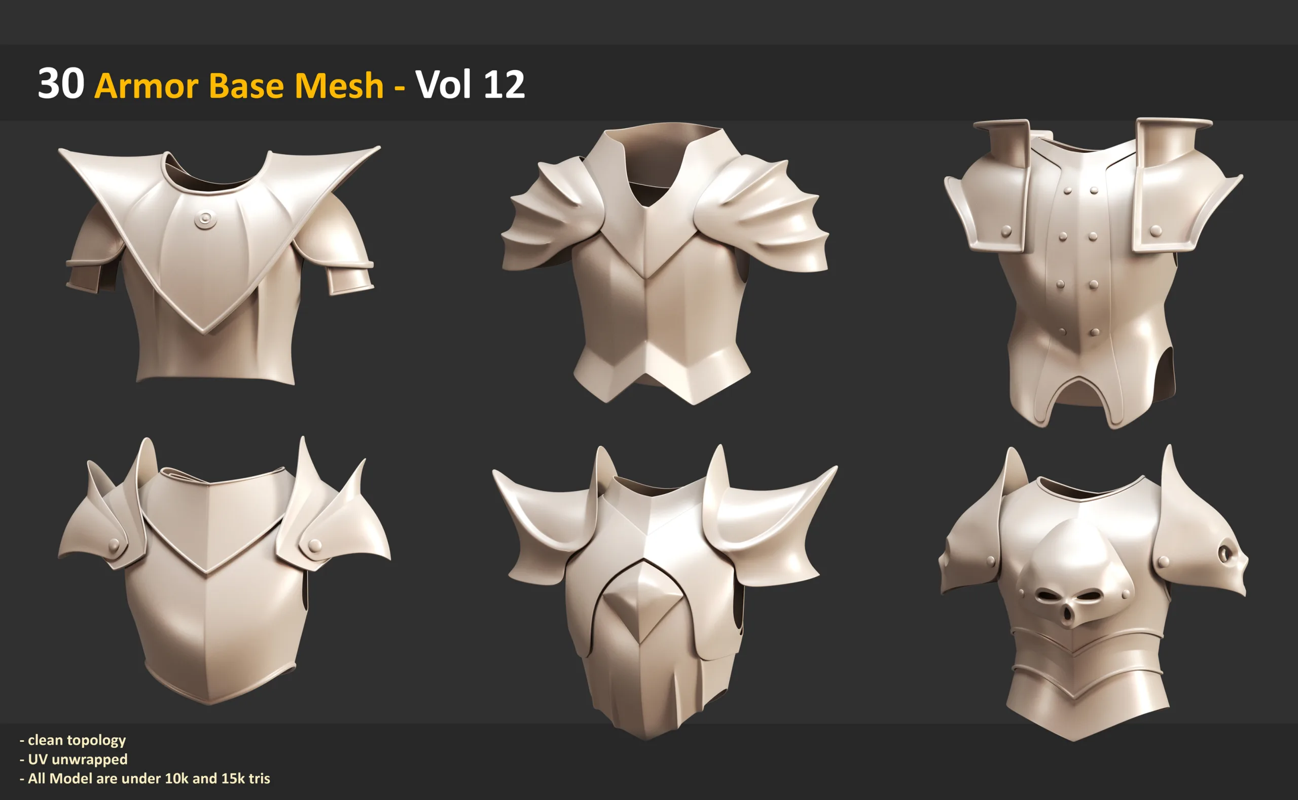 30 Armor Base Mesh - Vol 12