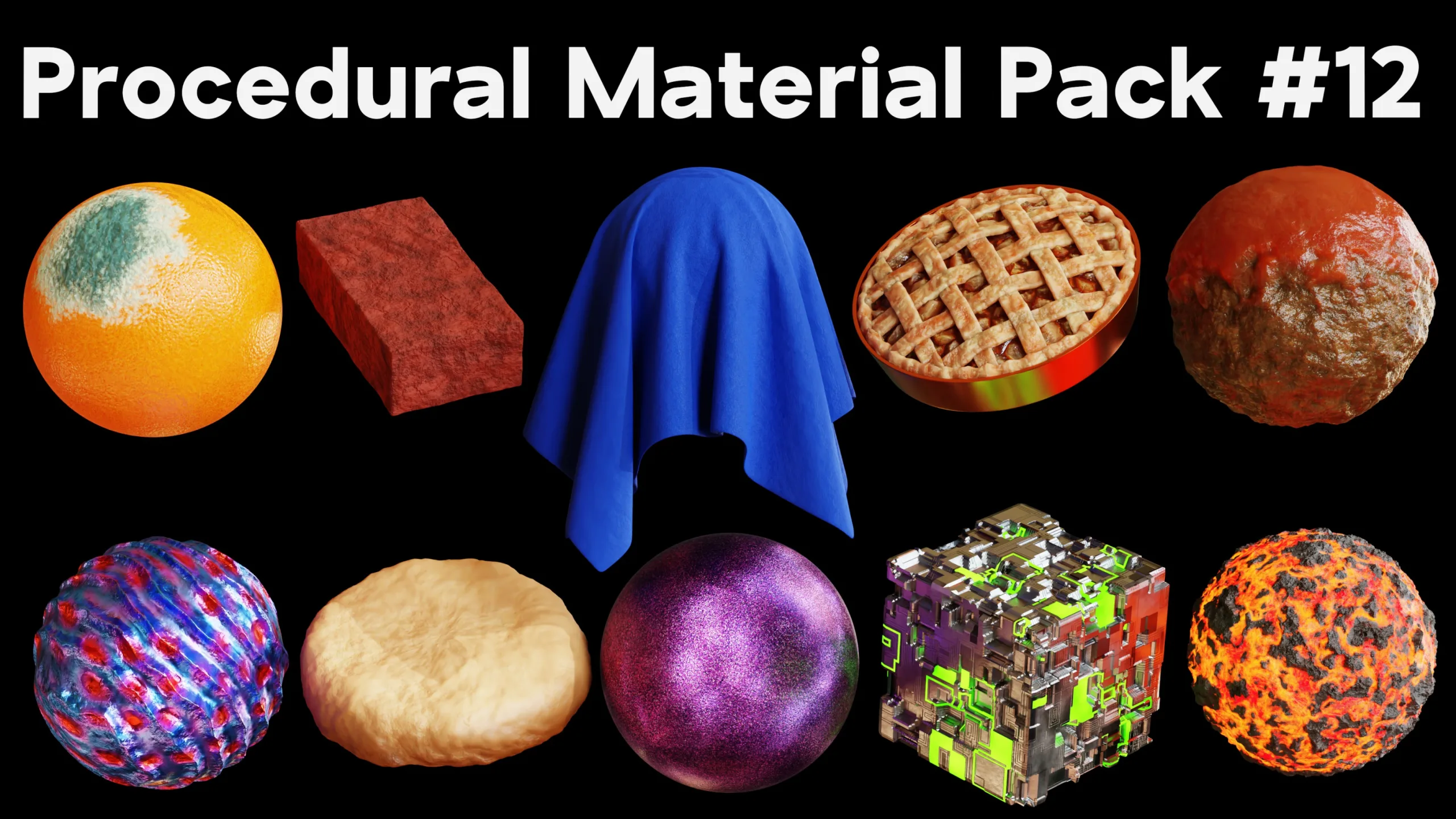 Blender Procedural Material Pack #12